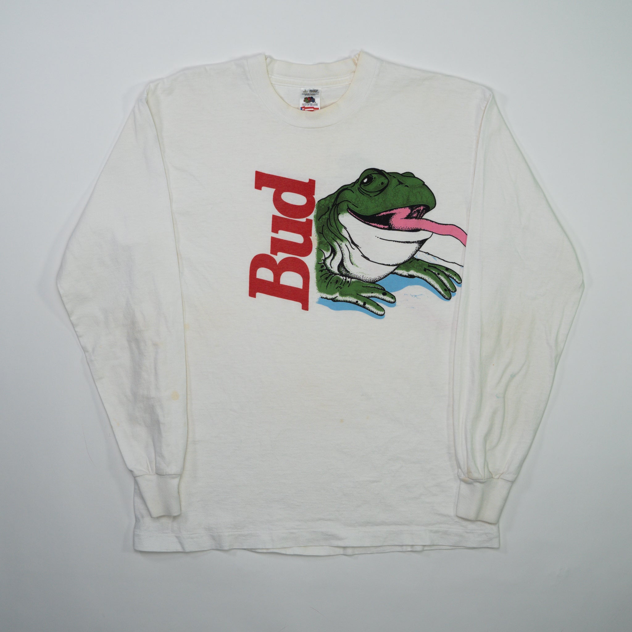 Vintage 90s Budweiser Frog Long Sleeve (M)