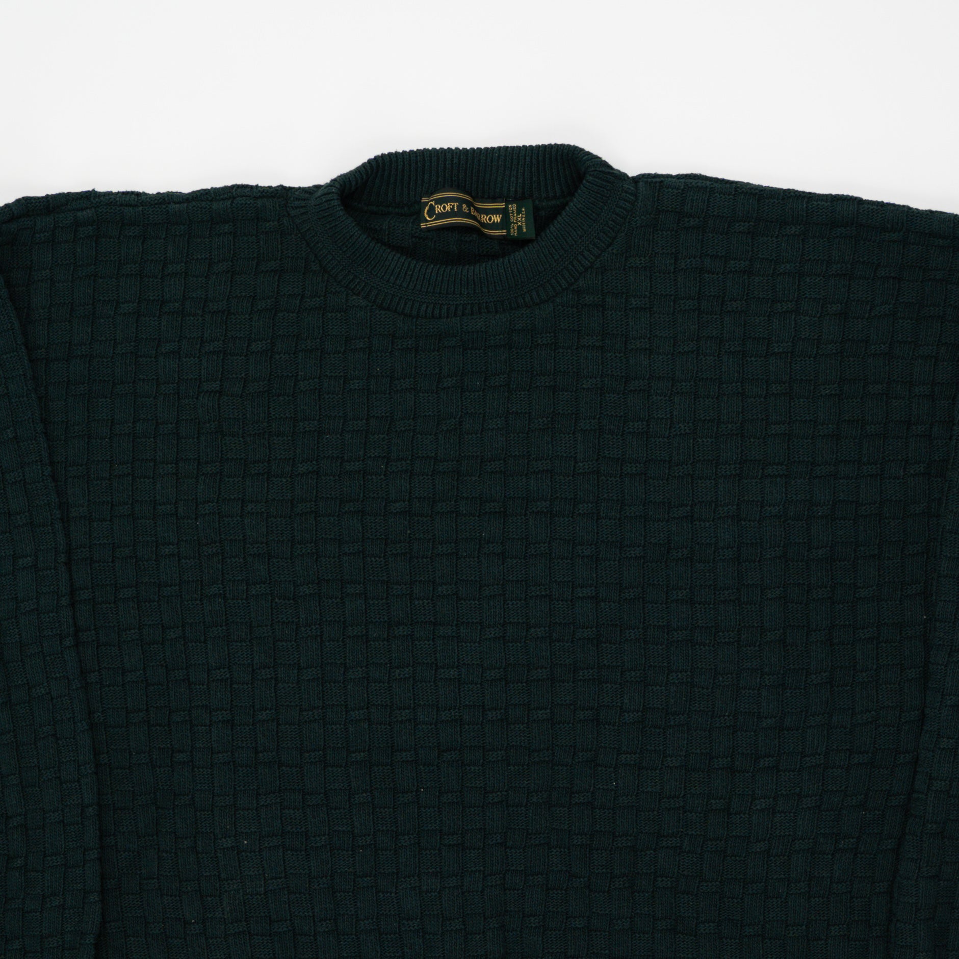 Vintage Green Craft & Barrel Knit Sweater (L) | Rebalance Vintage.