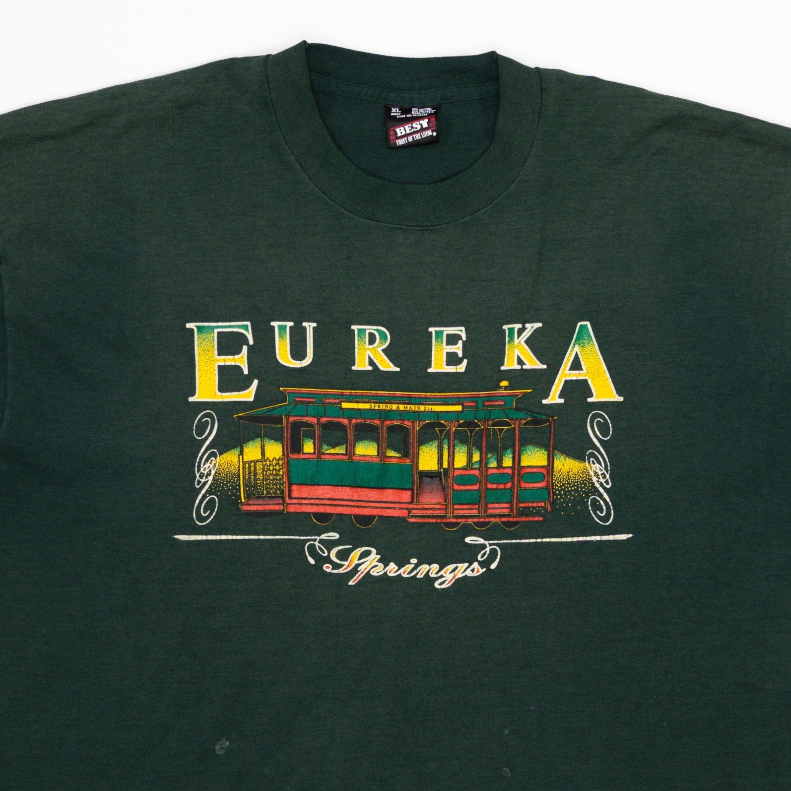 Vintage 90s Green Eureka Springs Single Stitch Tee (L)