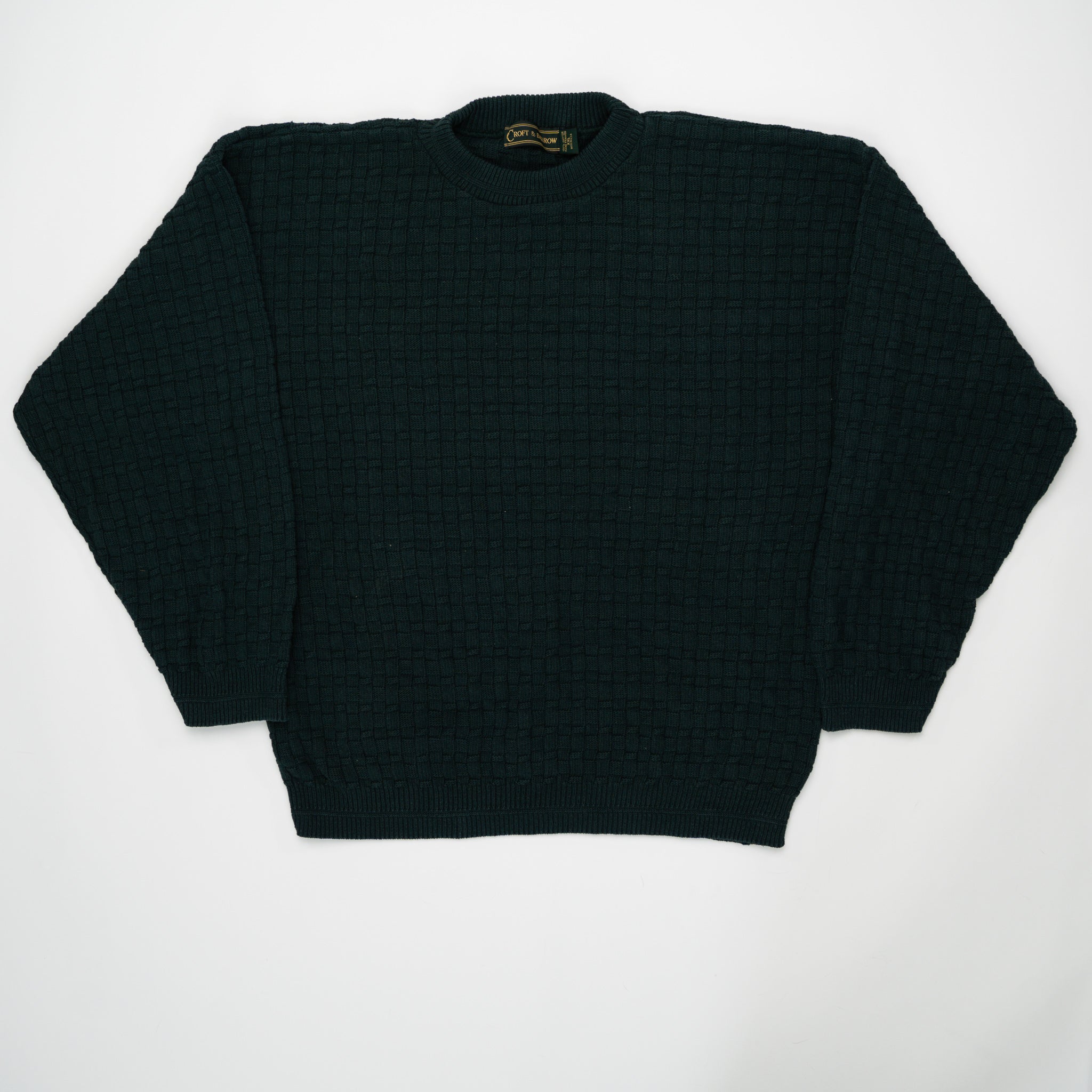 Vintage Green Craft & Barrel Knit Sweater (L) | Rebalance Vintage.