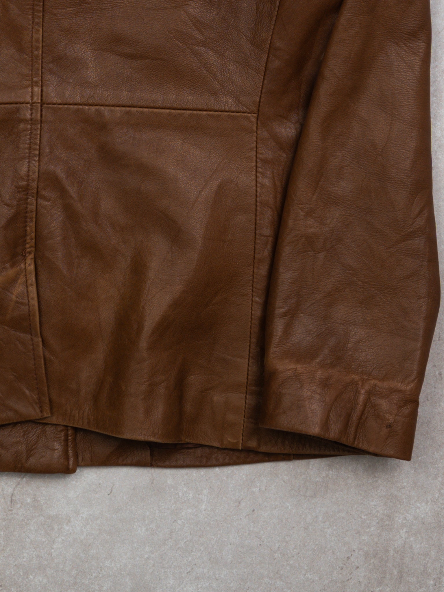 Vintage 80s Brown Danier Leather Jacket (S)