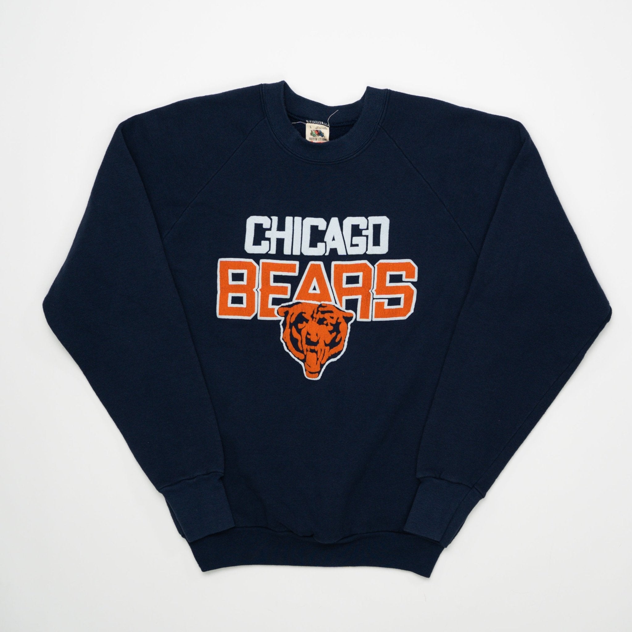Vintage 90s Blue Chicago Bears Crewneck (M) | Rebalance Vintage.