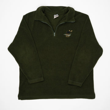 Vintage Green Banff Moose 1/4 Fleece (L) | Rebalance Vintage.