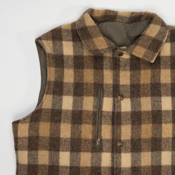 Vintage Beige Woolrich Reversible Vest (L) | Rebalance Vintage.