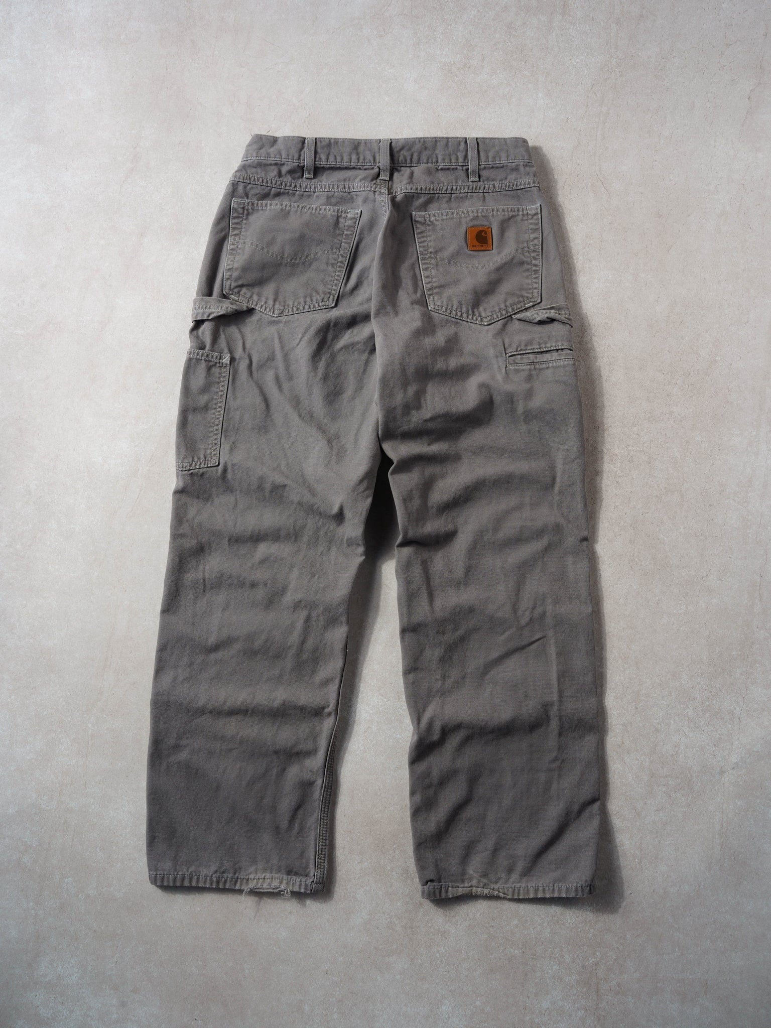 Vintage 90s Washed Grey Carhartt Carpenter Pants (32x29)