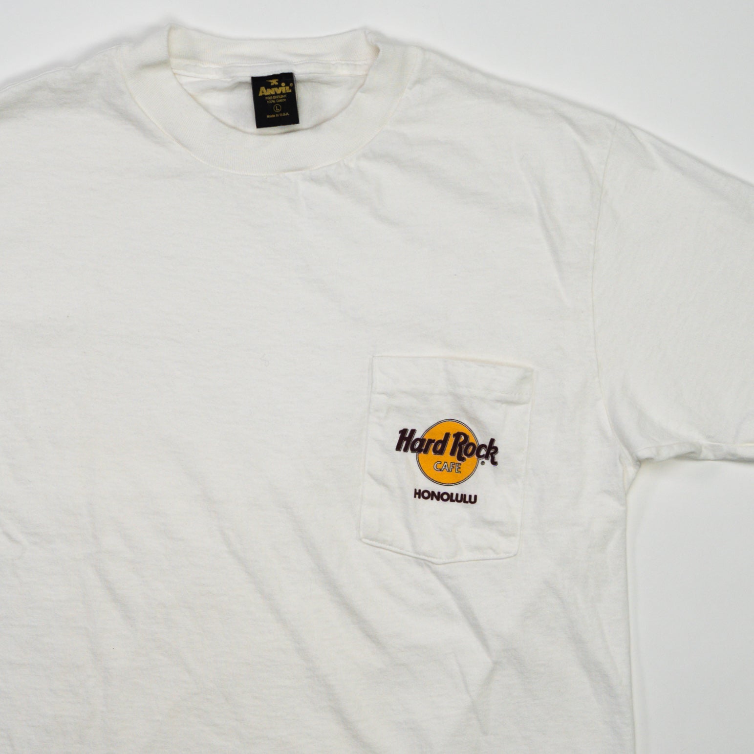 Vintage 90s Hard Rock Cafe Honolulu Pocket Tee (M)