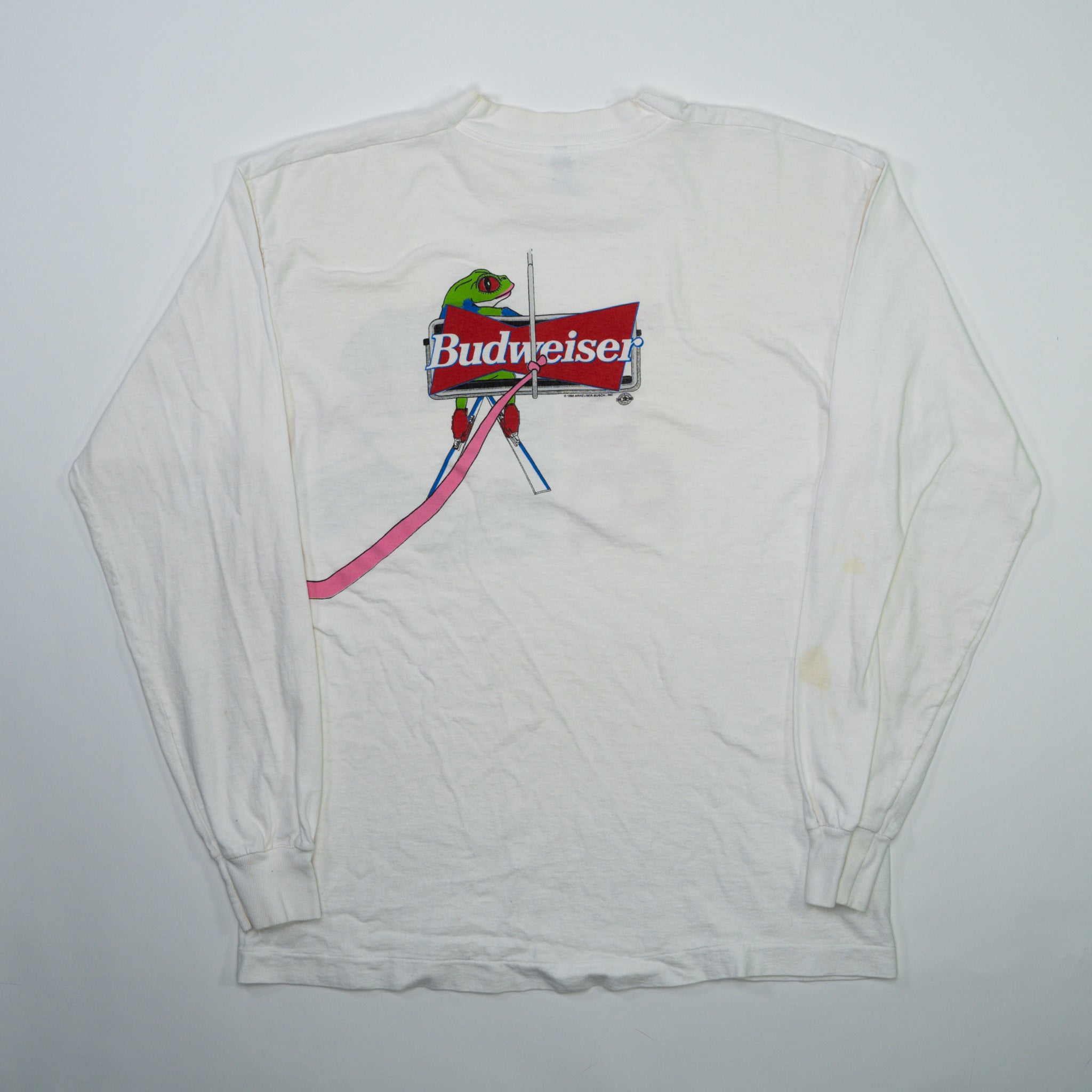 Vintage 90s Budweiser Frog Long Sleeve (M)