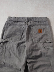 Vintage 90s Washed Grey Carhartt Carpenter Pants (32x29)