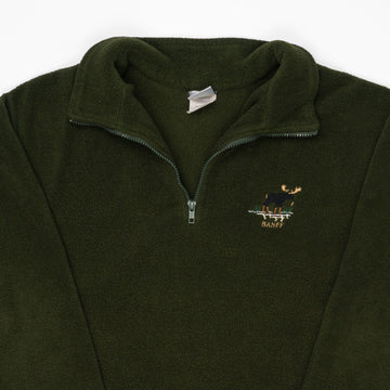 Vintage Green Banff Moose 1/4 Fleece (L) | Rebalance Vintage.