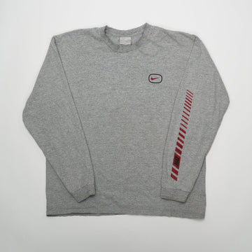 Vintage Grey Y2K Nike Long Sleeve (L) | Rebalance Vintage.