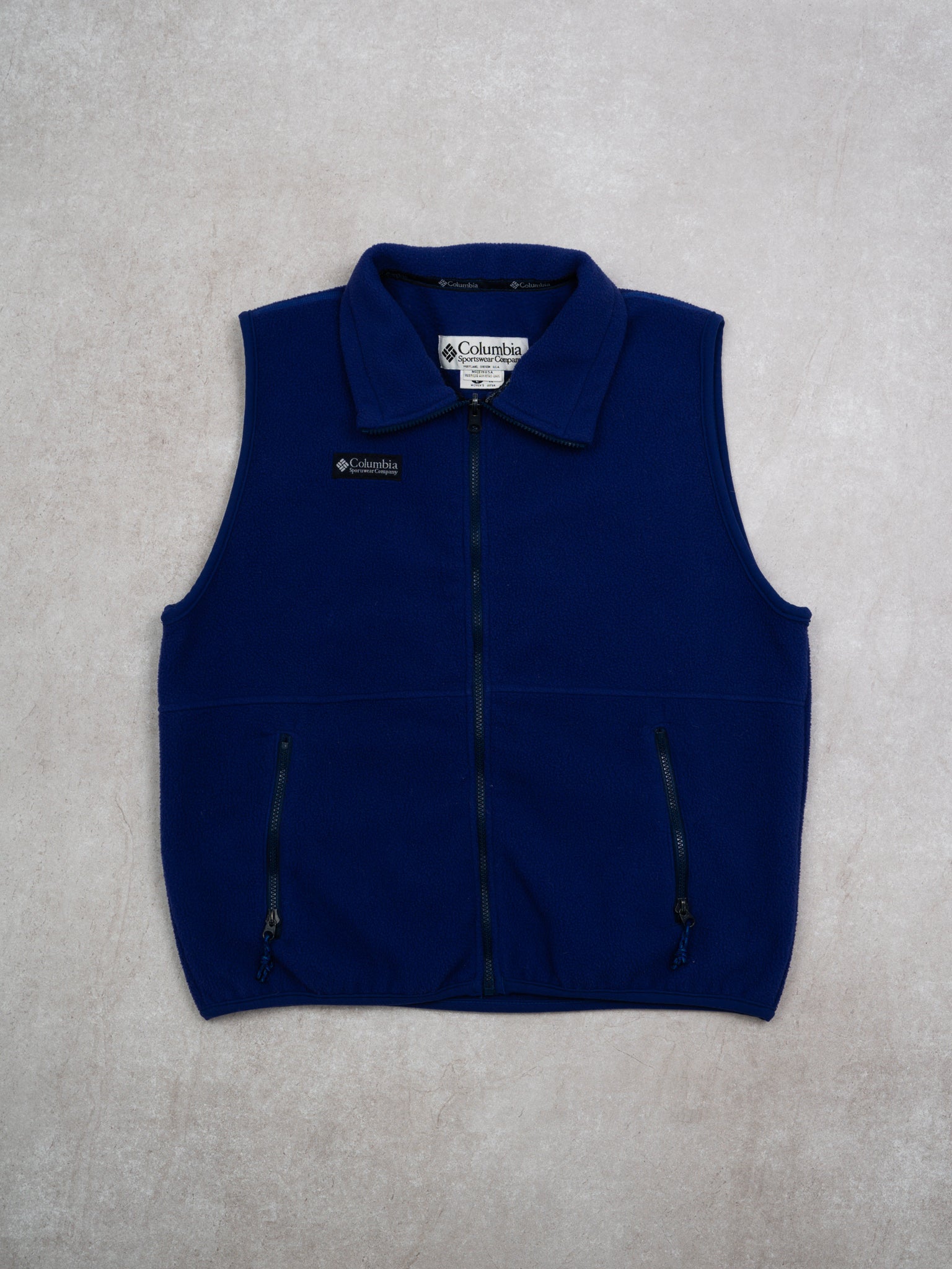 Vintage 90s Dark Purple Columbia Fleece Vest (L)