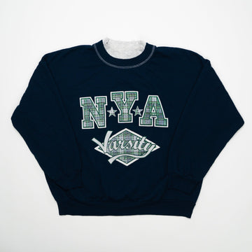 Vintage 90s NYA Varsity Crewneck (L) | Rebalance Vintage.