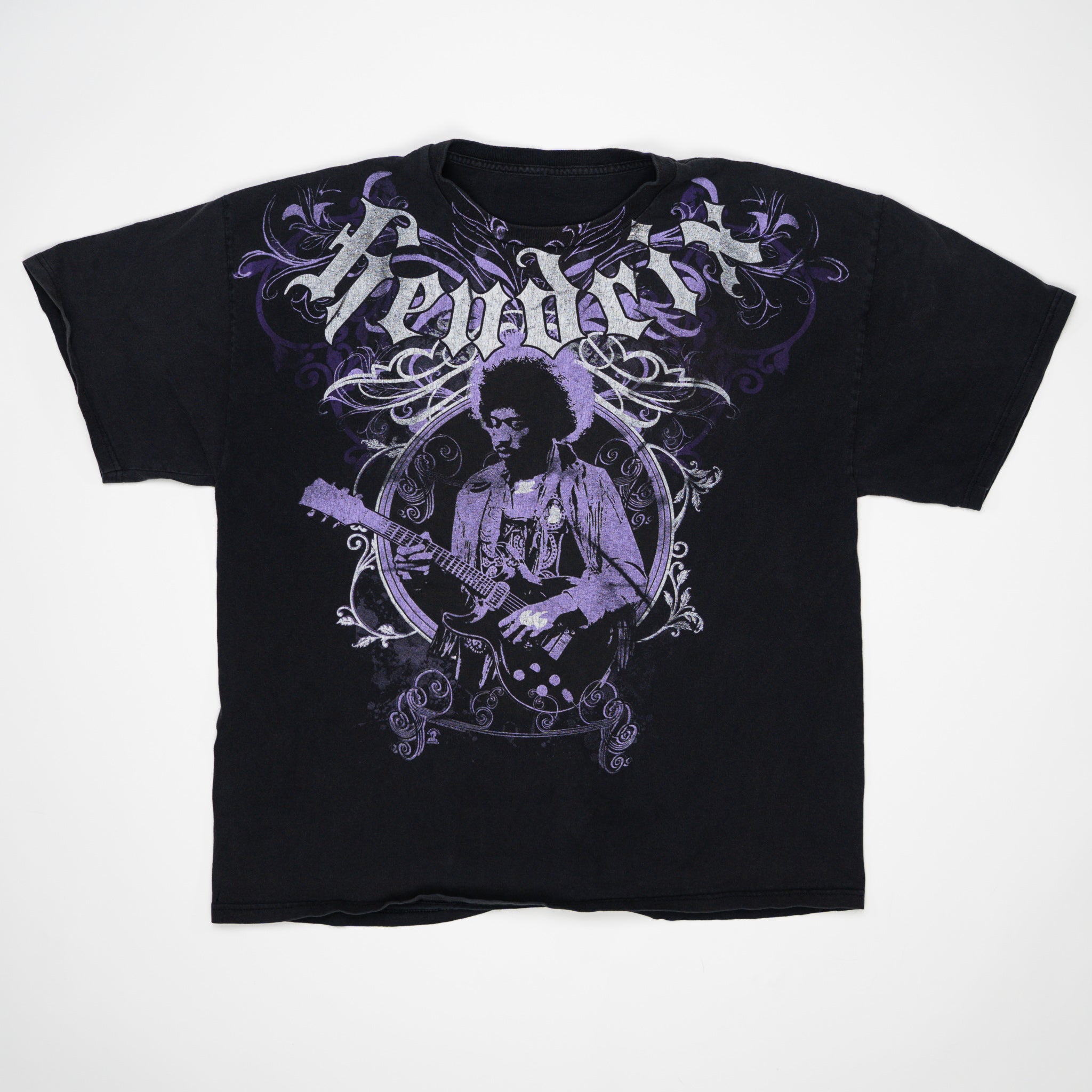 Vintage '08 Purple Jimi Hendrix Guitar Tee (M/L) | Rebalance Vintage.