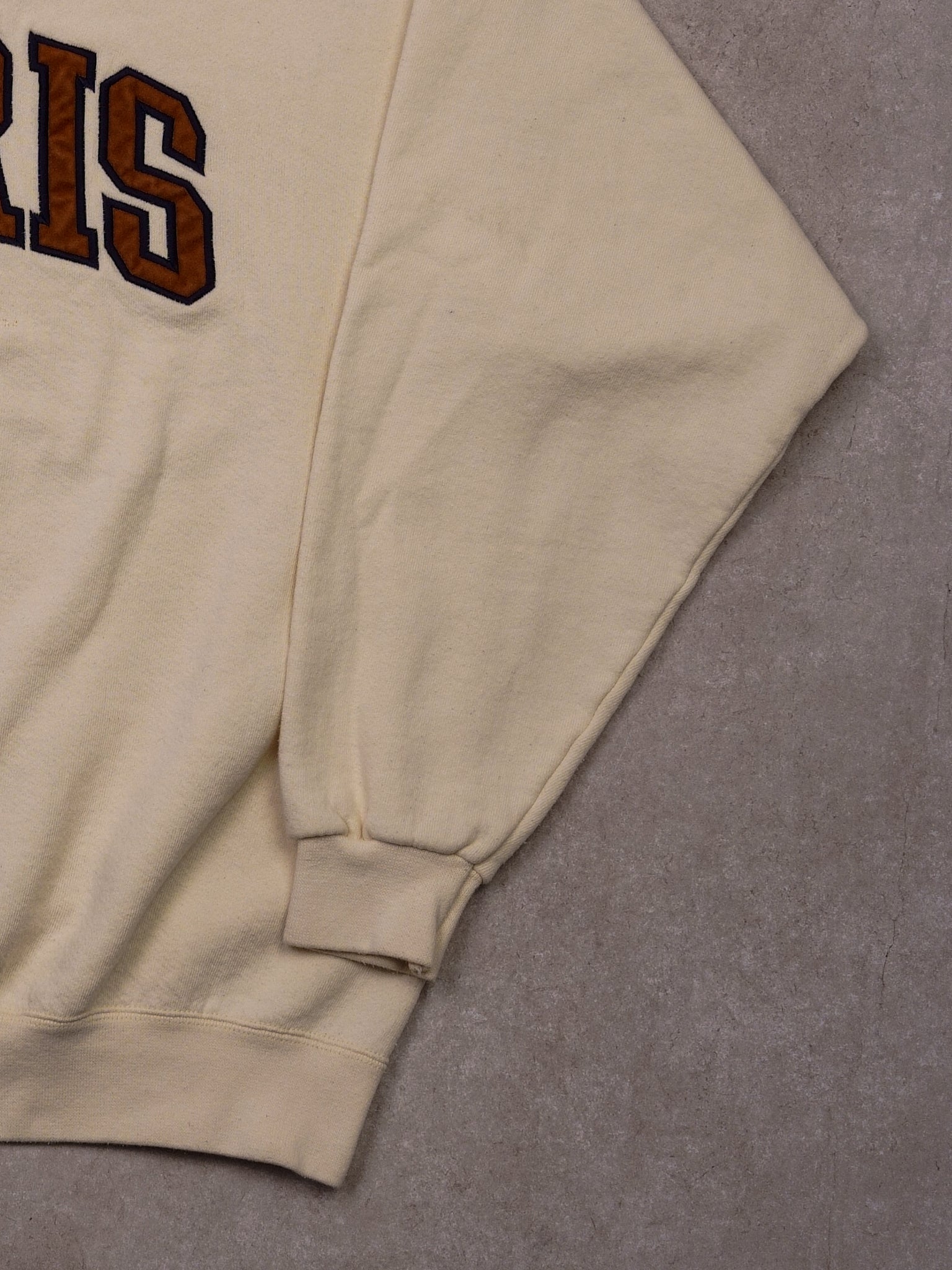 Vintage 90s Beige Ferris State Oarman Crewneck (M/L)
