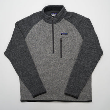 Vintage Grey Patagonia 1/4 Zip Sweater (L) | Rebalance Vintage.