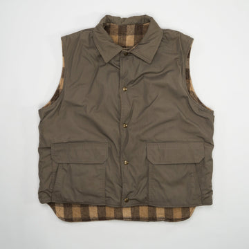 Vintage Beige Woolrich Reversible Vest (L) | Rebalance Vintage.