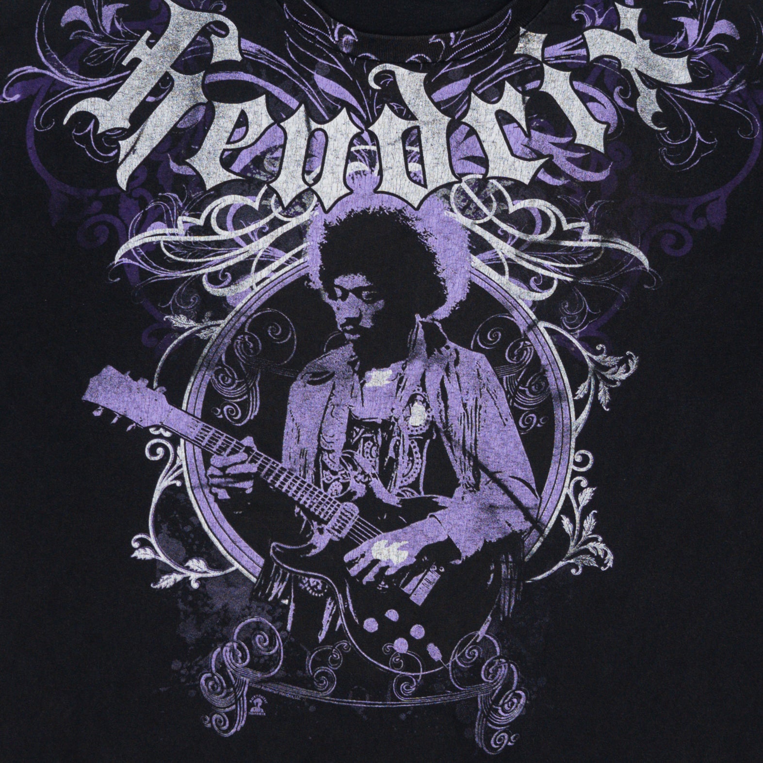 Vintage '08 Purple Jimi Hendrix Guitar Tee (M/L) | Rebalance Vintage.