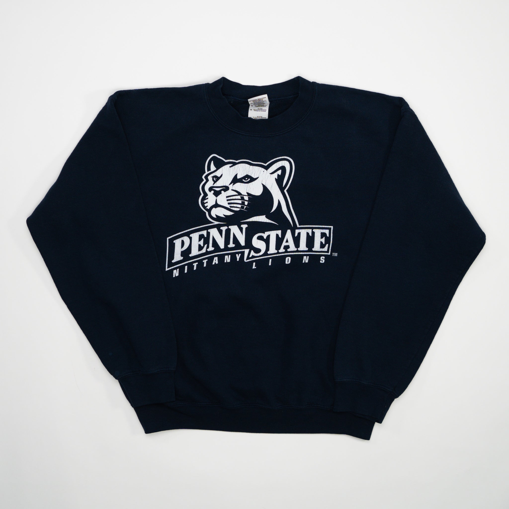 Vintage 90s Navy Penn State Nitany Lions Crewneck (M) | Rebalance Vintage.
