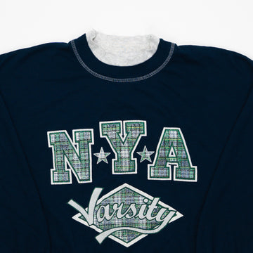 Vintage 90s NYA Varsity Crewneck (L) | Rebalance Vintage.