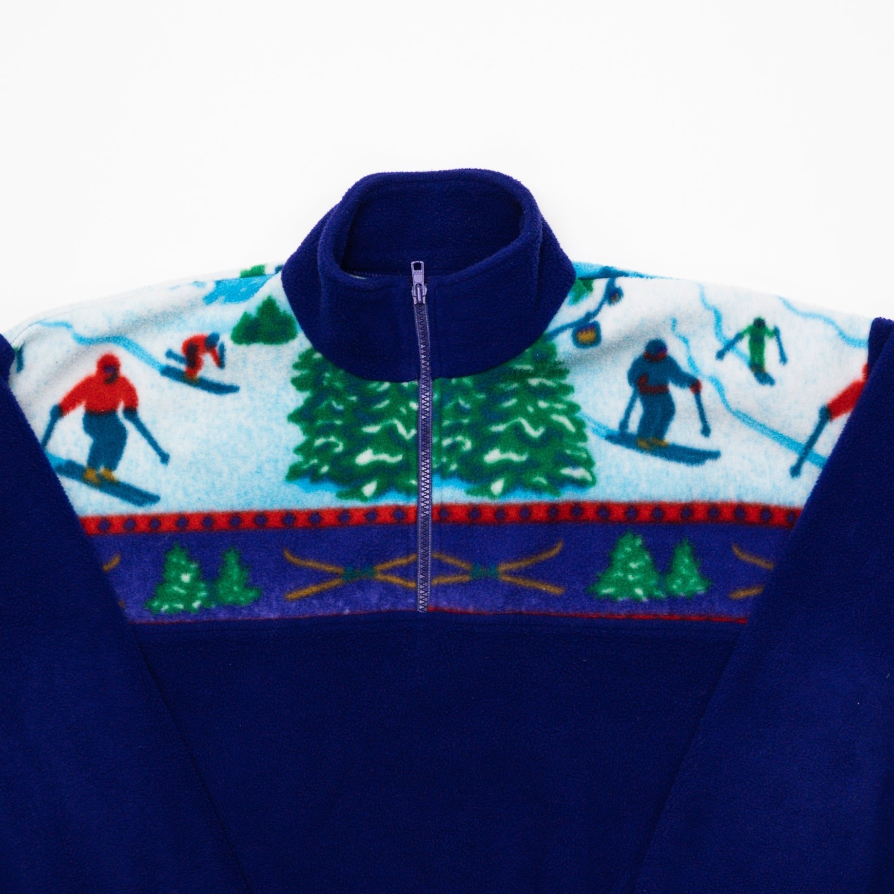 Vintage 90s Purple Skiing Fleece Zip Up (L) | Rebalance Vintage.