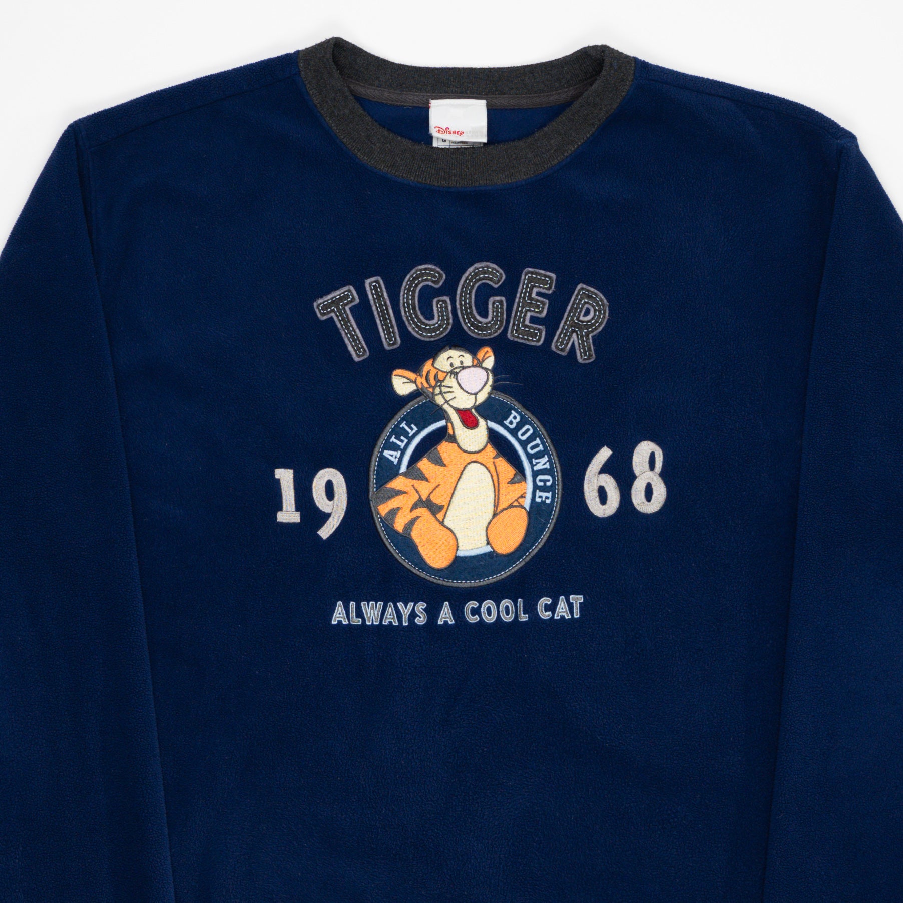 Vintage Blue Tigger Always a Cool Cat Fleece Sweater (L/XL) | Rebalance Vintage.