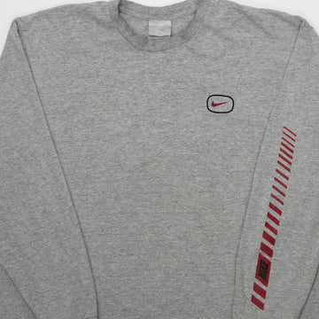 Vintage Grey Y2K Nike Long Sleeve (L) | Rebalance Vintage.