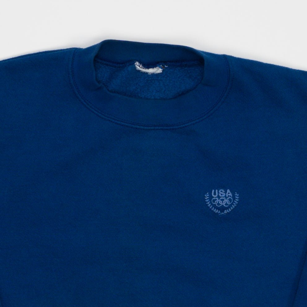 Vintage 90s Blue USA Olympics Crewneck (S/M) | Rebalance Vintage.