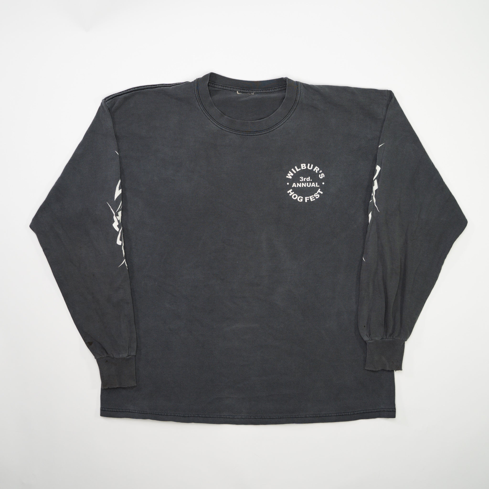 Vintage Grey Wilbur's 3rd Annual Hog Fest Long Sleeve (L)