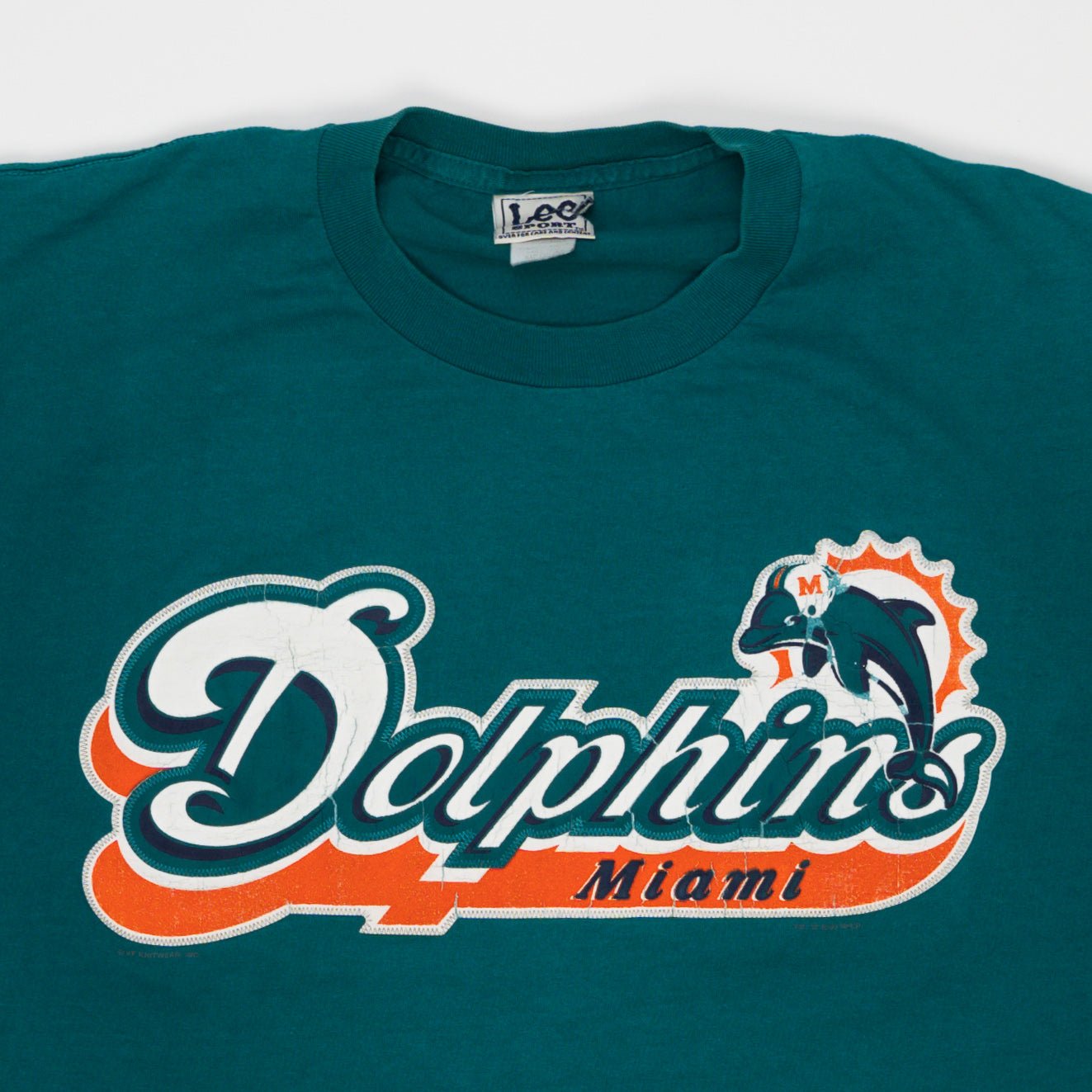 Vintage 90s Miami Dolphins x Lee Sports Tee (M) | Rebalance Vintage.