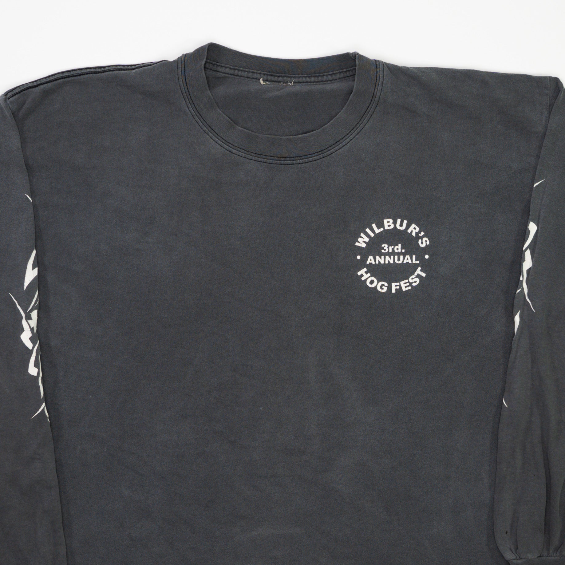 Vintage Grey Wilbur's 3rd Annual Hog Fest Long Sleeve (L)