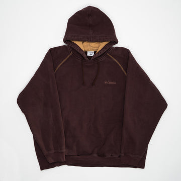 Vintage Brown+ Camel Columbia Hoodie (L) | Rebalance Vintage.