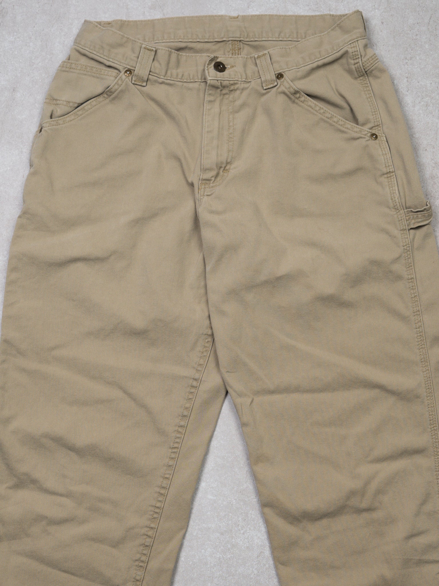 Vintage Beige Lee Dungaree Cargo Pants 2.0 (30 x 28)