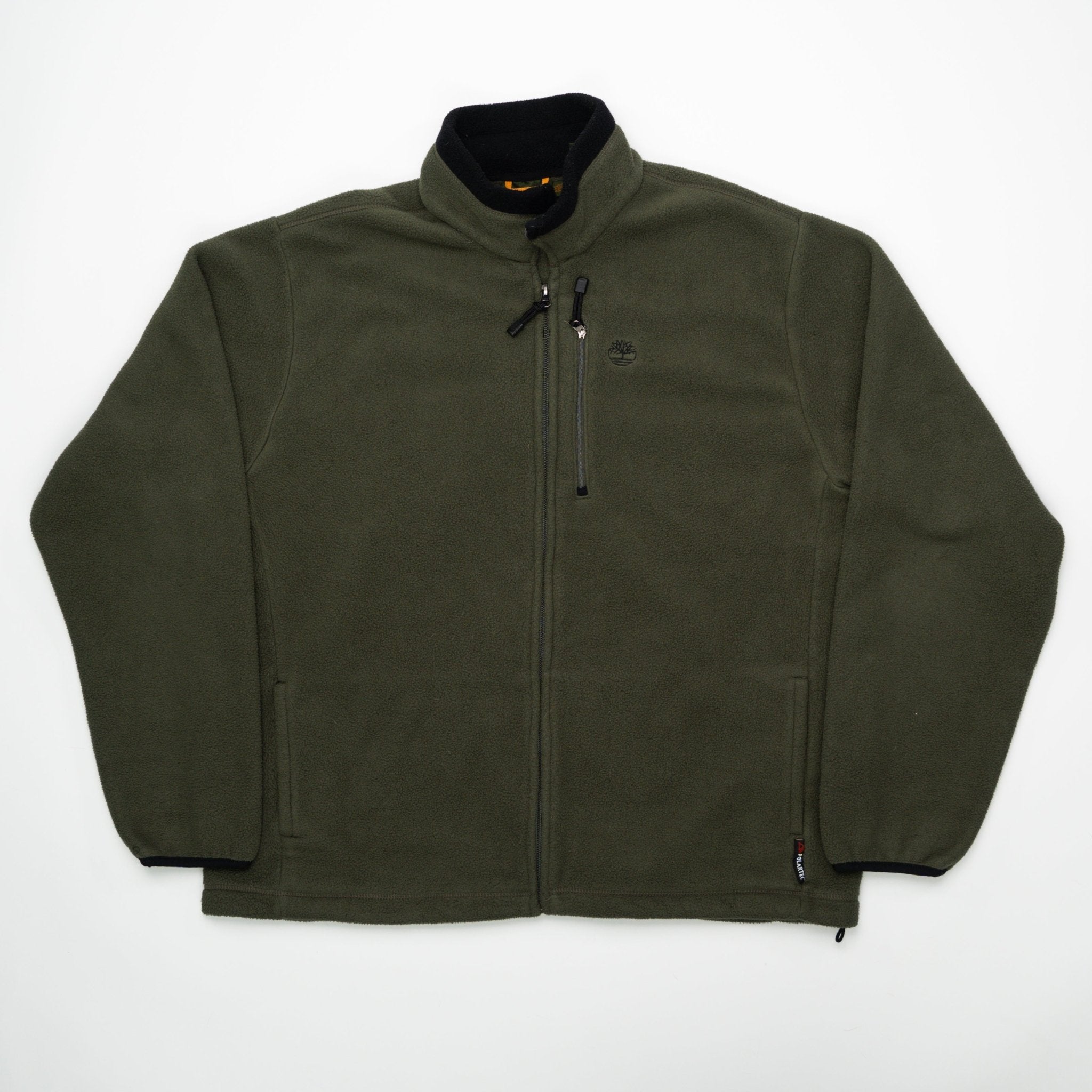Vintage Green Timberland Zip Up Fleece Sweater (XL) | Rebalance Vintage.
