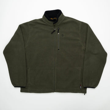 Vintage Green Timberland Zip Up Fleece Sweater (XL) | Rebalance Vintage.