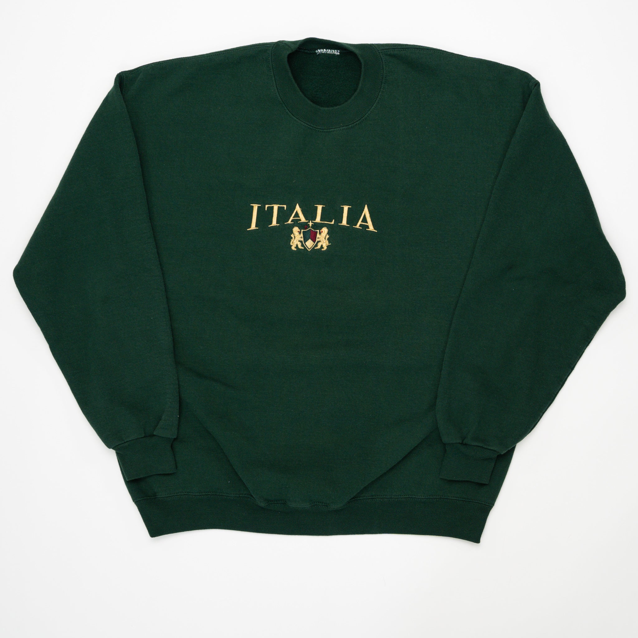 Vintage Green Italia Crewneck (L) | Rebalance Vintage.