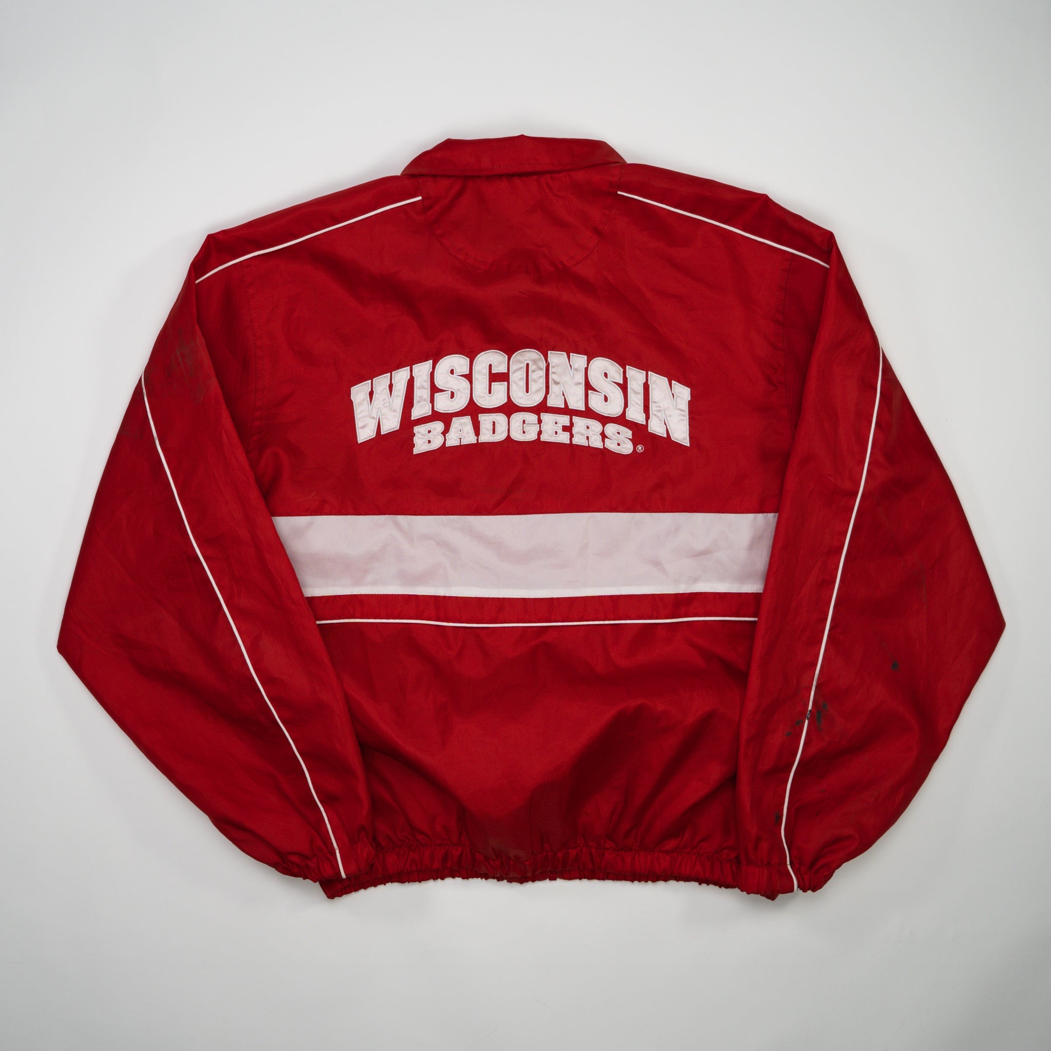 Vintage Red Wisconsin Badgers Windbreaker (L)