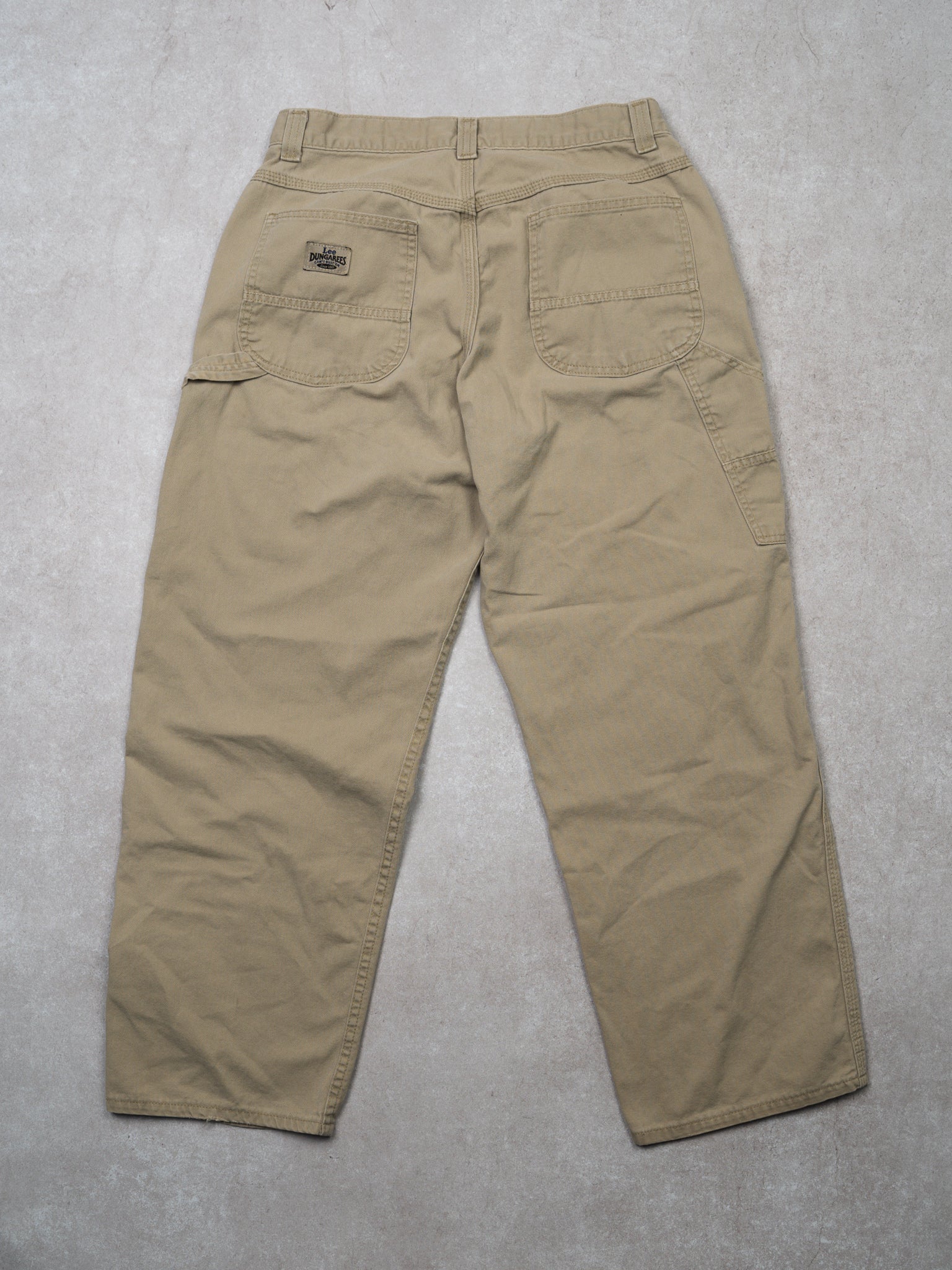 Vintage Beige Lee Dungaree Cargo Pants 2.0 (30 x 28)