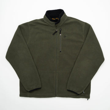 Vintage Green Timberland Zip Up Fleece Sweater (XL) | Rebalance Vintage.