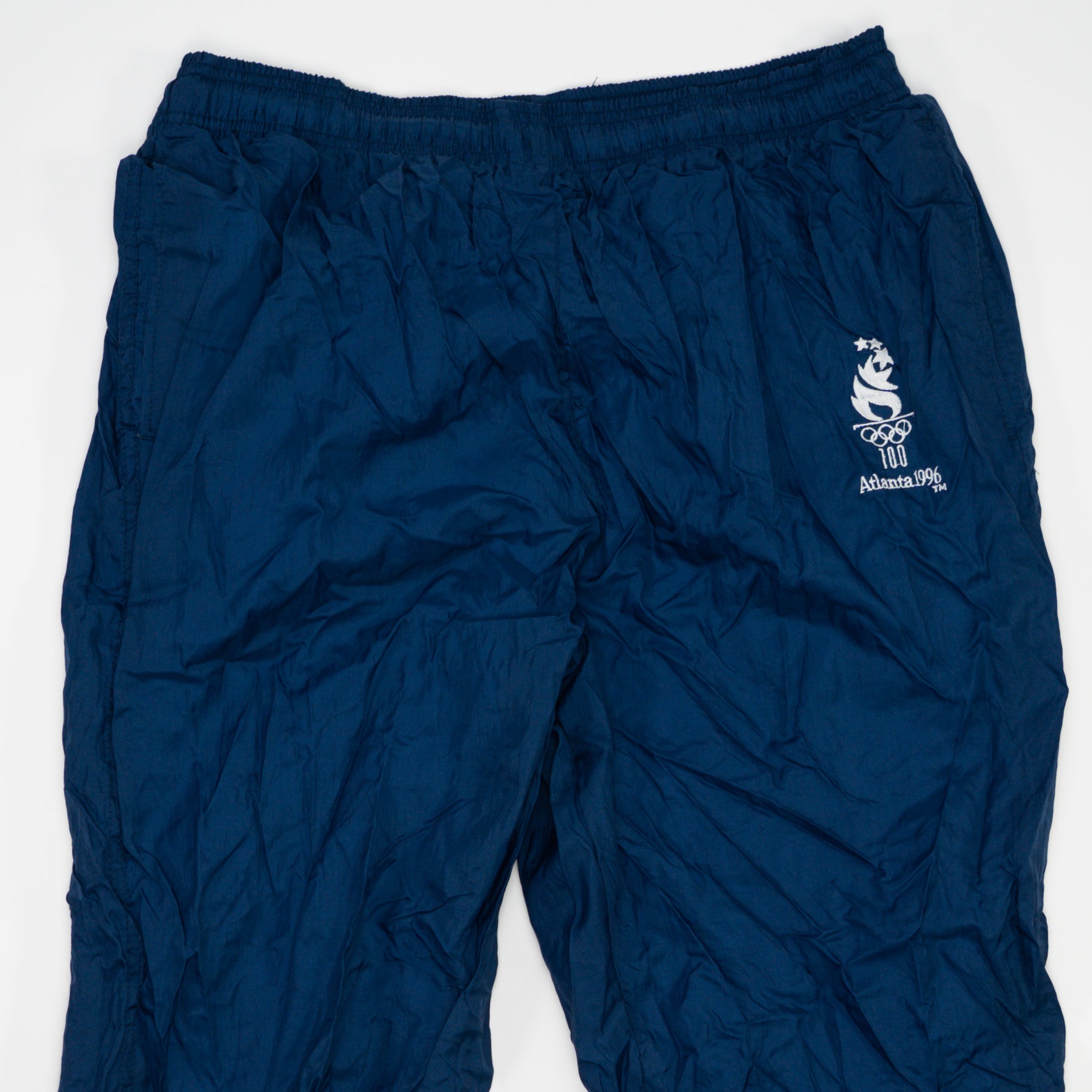 Vintage '96 Blue Atlanta Olympics x Starter Windbreaker Pants (L)