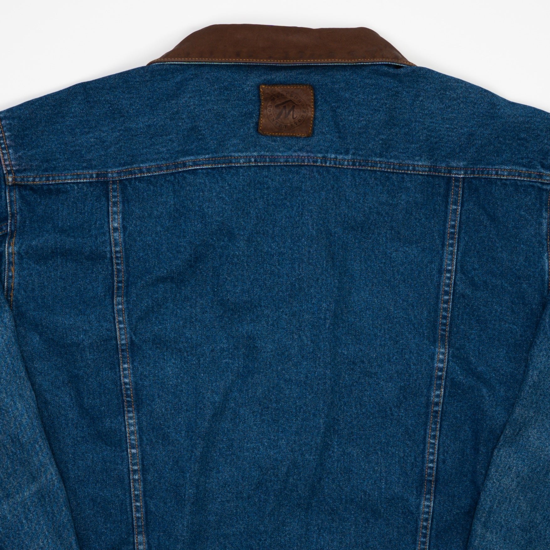 Vintage Dark Blue Marlboro Jean Jacket (XL)
