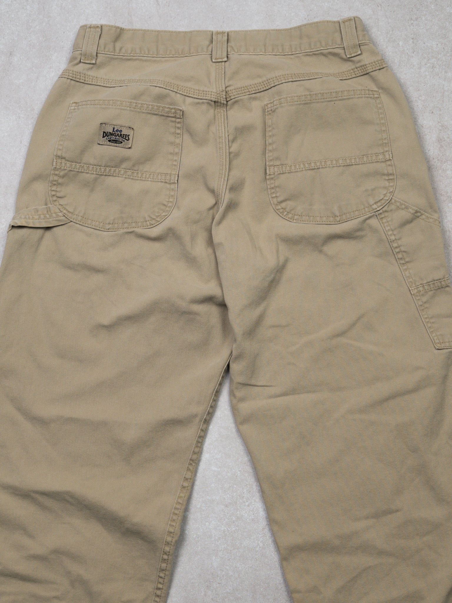 Vintage Beige Lee Dungaree Cargo Pants 2.0 (30 x 28)