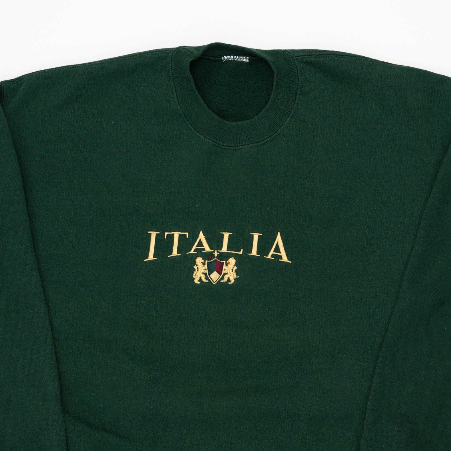 Vintage Green Italia Crewneck (L) | Rebalance Vintage.