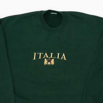 Vintage Green Italia Crewneck (L) | Rebalance Vintage.