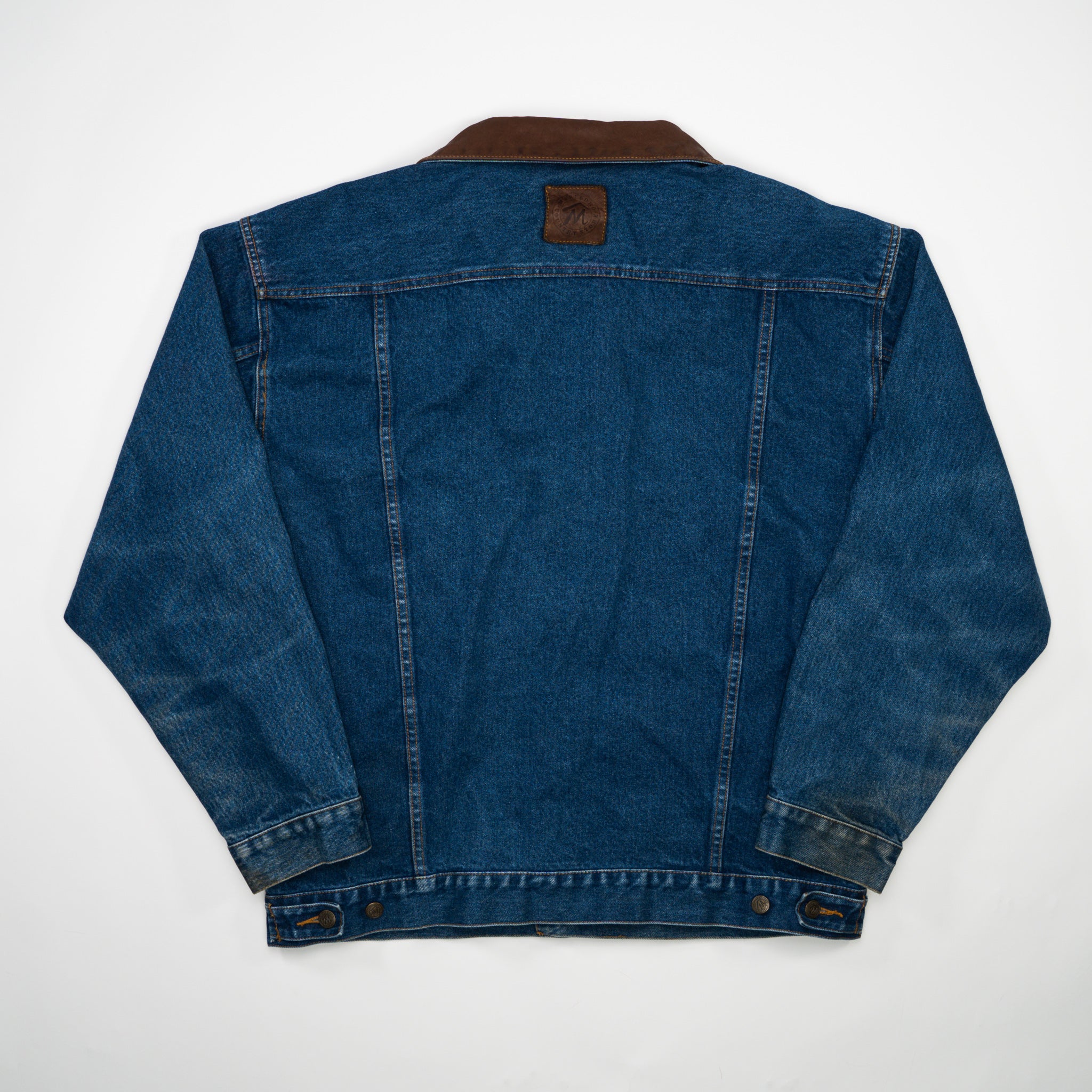 Vintage Dark Blue Marlboro Jean Jacket (XL)