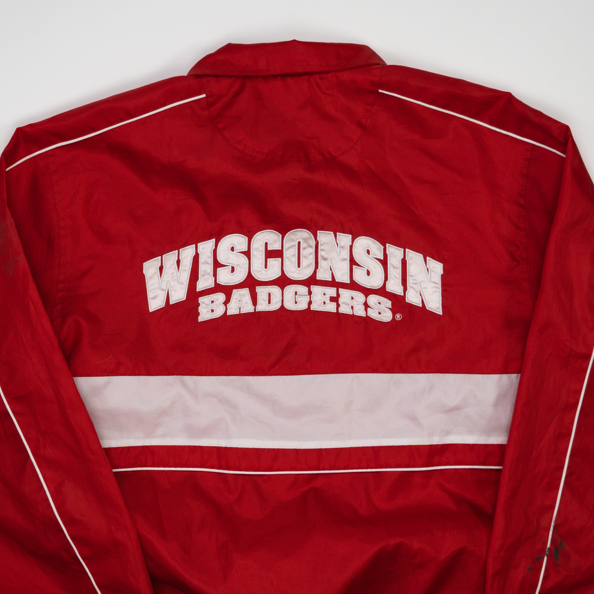 Vintage Red Wisconsin Badgers Windbreaker (L)