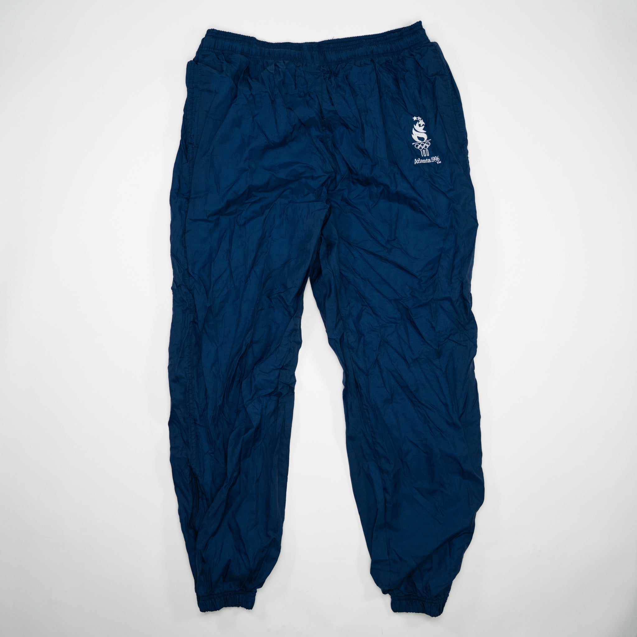 Vintage '96 Blue Atlanta Olympics x Starter Windbreaker Pants (L)