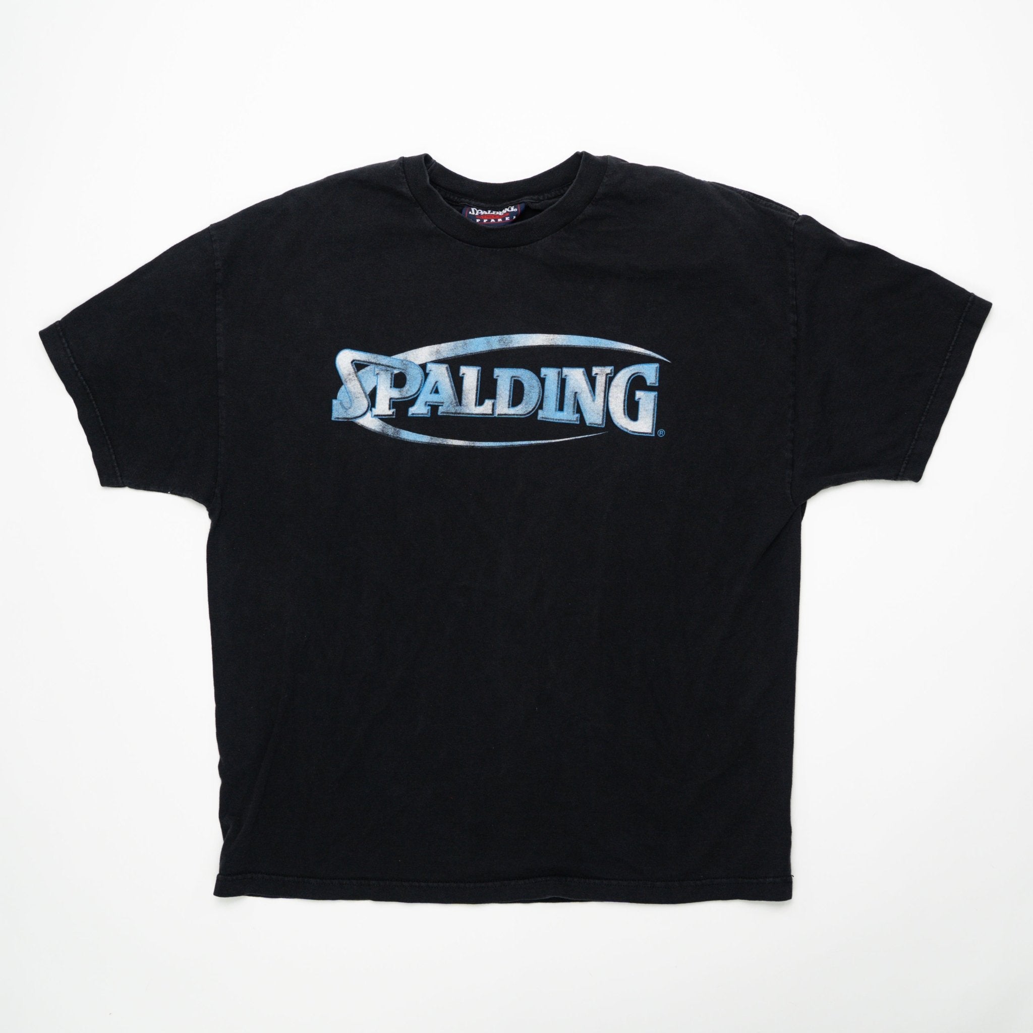 Vintage Black Spalding Logo Tee (L/XL) | Rebalance Vintage.