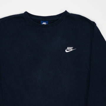 Vintage Navy Nike Essenital Crewneck 3.0 | Rebalance Vintage.