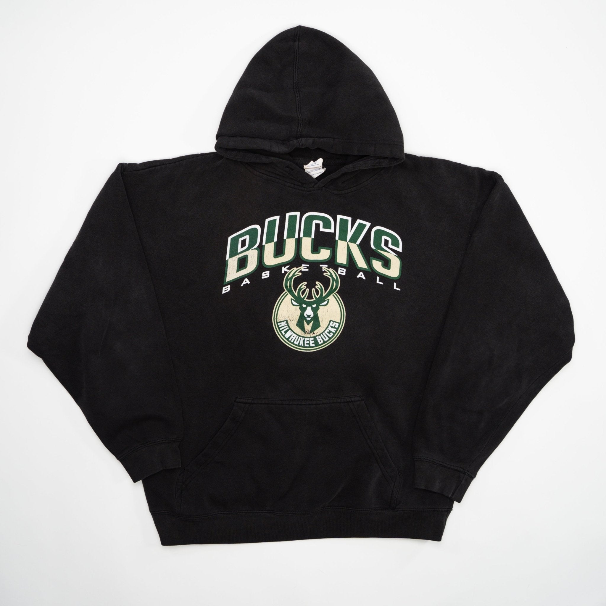 Vintage Black Bucks NBA Basketball Hoodie (XL) | Rebalance Vintage.