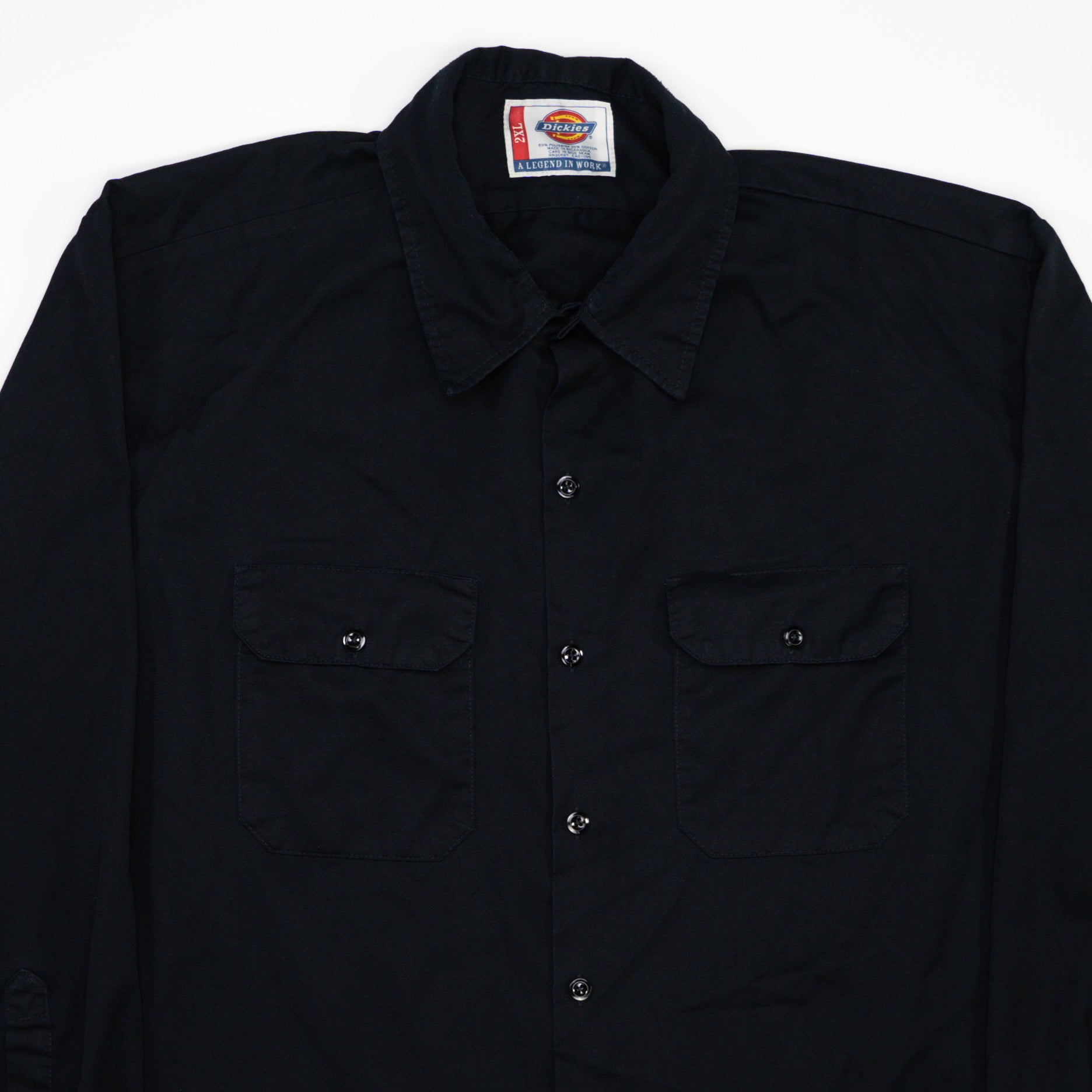 Vintage Black Dickies Workwear Button Up (XXL)